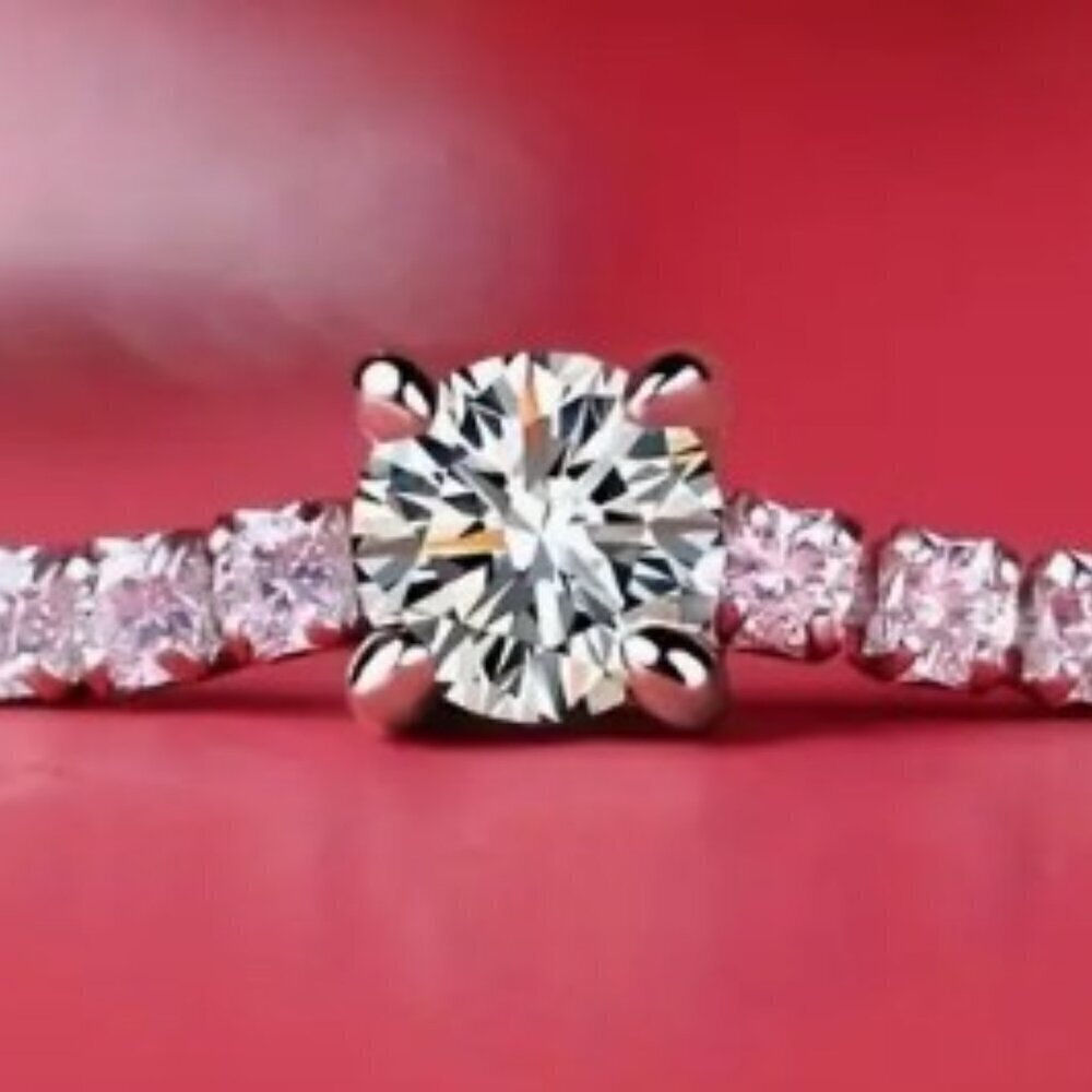 Eternals Earth 1.5 CT Moissanite S925 Sterling Silver Three-Stone Bracelet